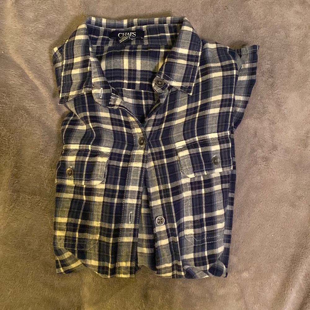 Chaps Navy Flannel
